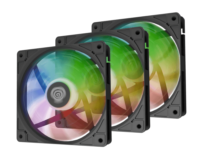 Ventilatoare GENESIS OXAL 120 ARGB NEGRU 3x120mm, 1150-1450 RPM, 42-46