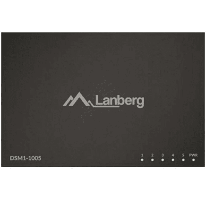 Switch Lanberg DSM1-1005, 5 porturi 1000BASE-T, Unmanaged, maxiumum network link
