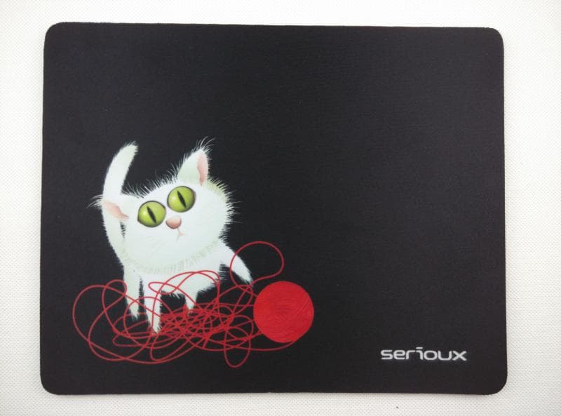 Mouse pad Serioux, model Cat and ball of yarn, MSP01, - 2