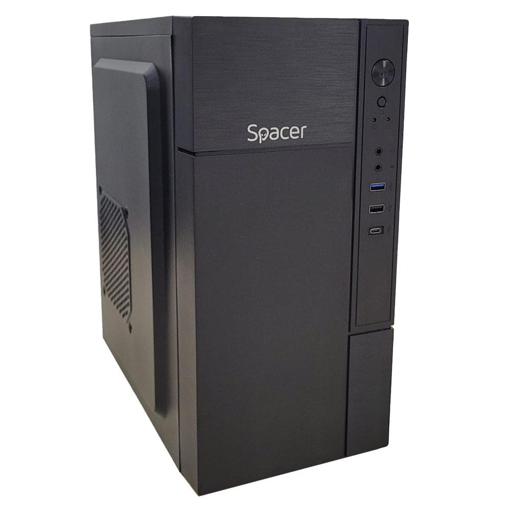 Carcasa SPACER Mini Tower, Mini Tower, Black - 2