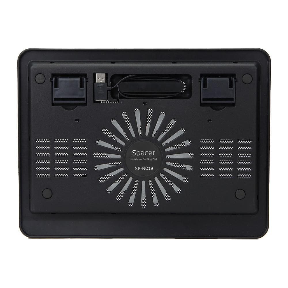 STAND LAPTOP SPACER SP-NC19 15.6", sita metal, fan 14cm, led - 2