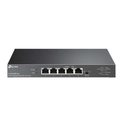 "5-Port 2.5G Desktop Switch with 4-Port PoE++ PORT: 4× 2.5G - 3