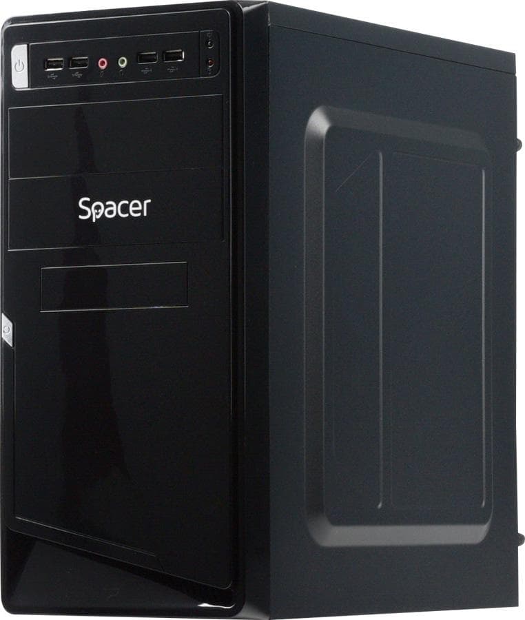 Carcasa SPACER SPC-MOON, Mid Tower, Black - 4