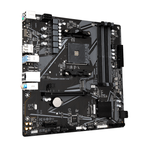 Placa de baza Gigabyte A520M DS3H V2, Socket AM4, DDR4, - 2