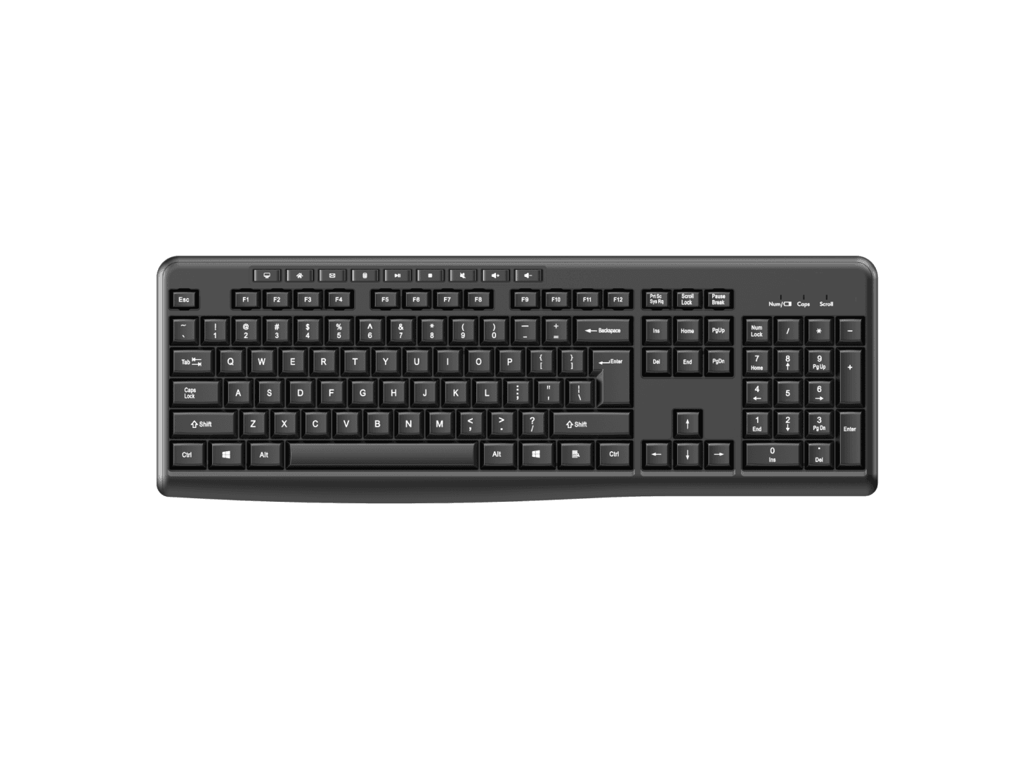 Tastatură wireless 2.4G SRXK-SKB706W, Tastatură: cu rând independent de taste