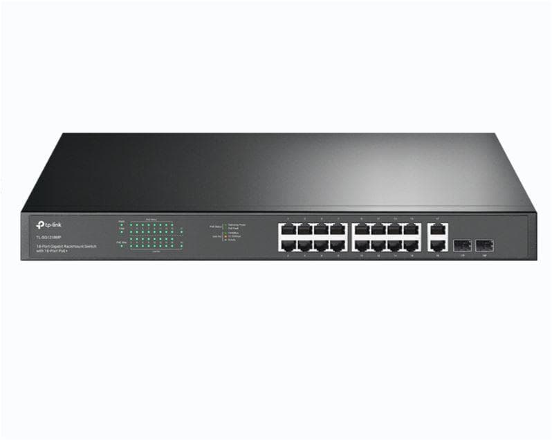 "18-Port Gigabit Rackmount  Switch with 16-Port PoE+ PORT: 16×