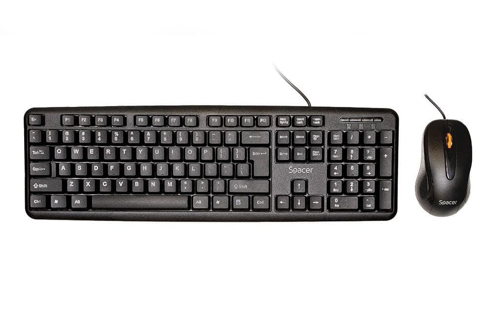 KIT Tastatura si Mouse Spacer SPDS-S6201 cu fir, USB, tastatura - 2