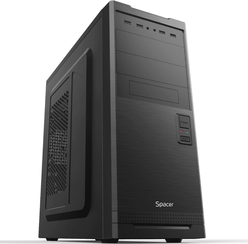 Carcasa SPACER SPCS-OC-STYLE, Mid Tower, Black