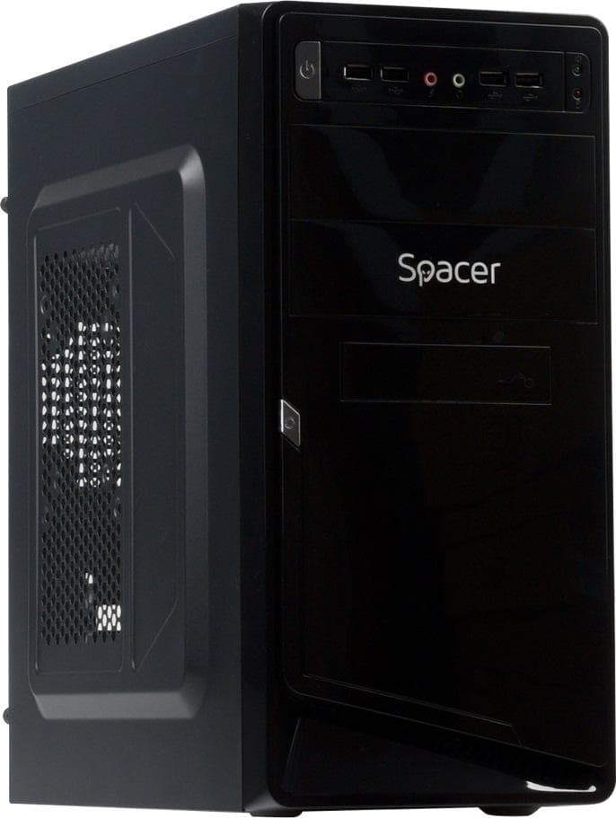 Carcasa SPACER SPC-MOON, Mid Tower, Black - 3