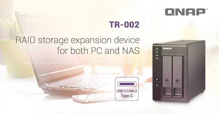 Extensie USB QNAP TR-002 2-Bay, 2.5/3.5 SATA 6Gbps HDD (neincluse), - 3