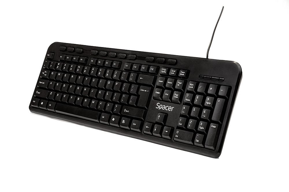 Tastatura Spacer SPKB-169 cu fir, USB, multimedia, 104 taste + - 3