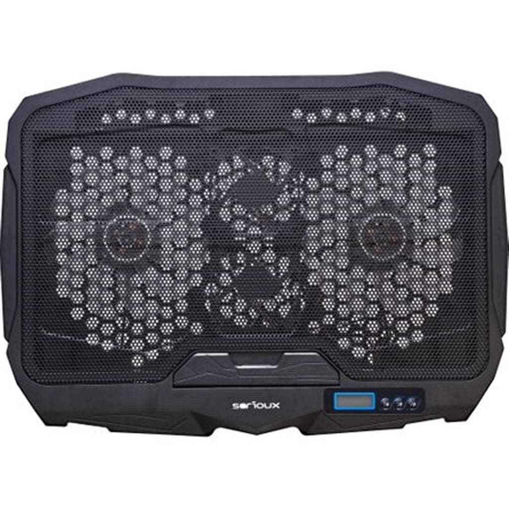 Cooling pad Serioux, SRXNCP025, Dimensiuni: 390*280*28mm, Compatibilitate maxima laptop: 17.3 - 3