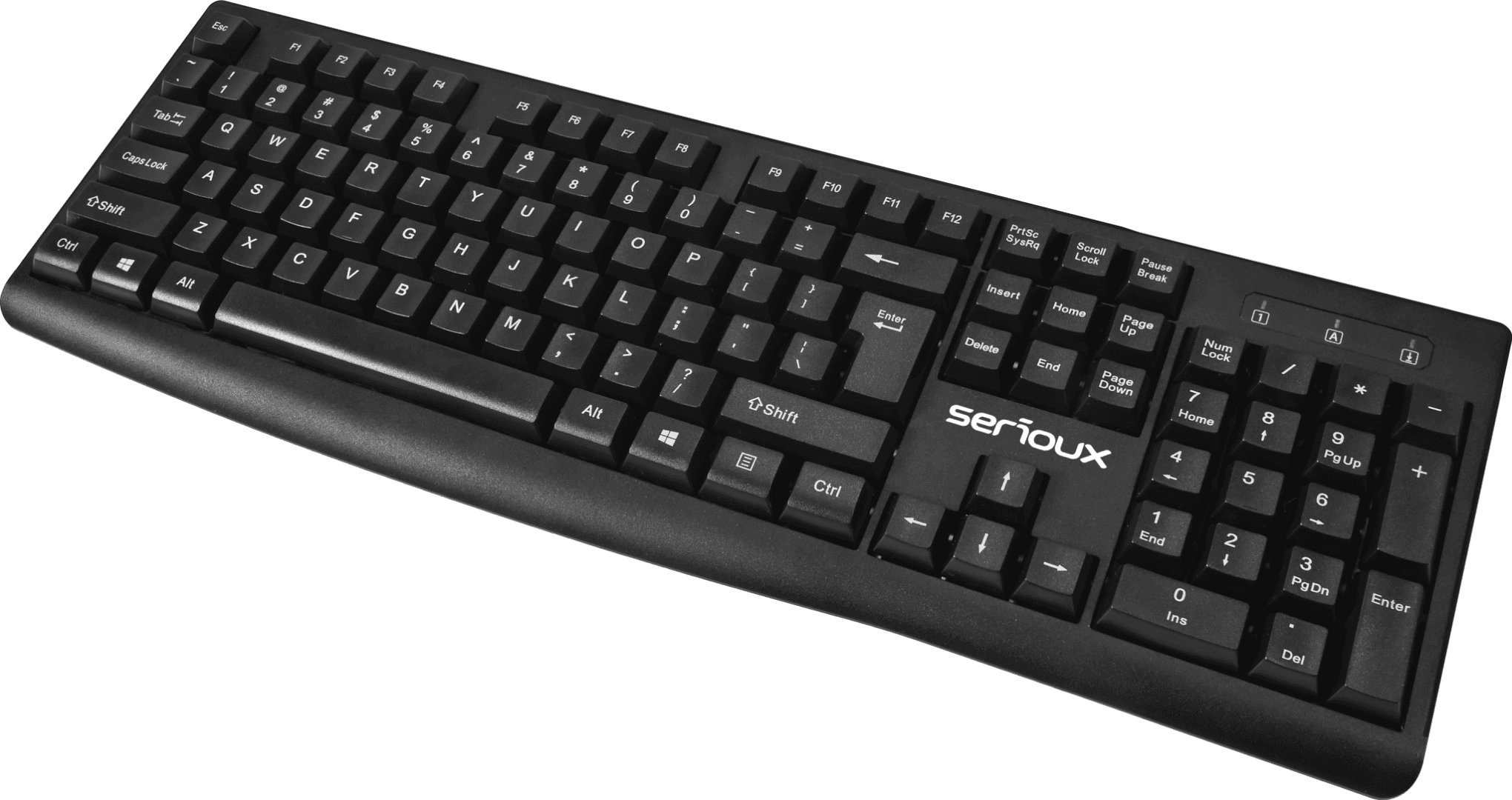 Kit Serioux cu fir, Tastatura: interfata USB, 104 taste, material - 5