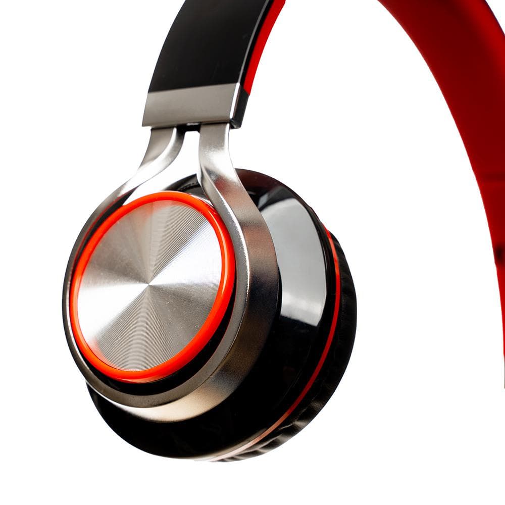 Casti Over-ear SPACER SPHS-SILVER, Cu fir, Rosu - 3