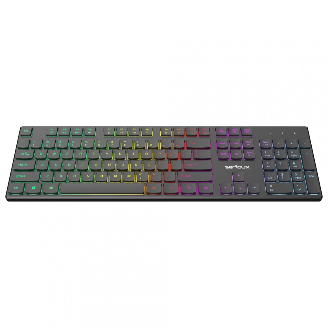 Tastatură office cu iluminare * Mod: USB cu fir * - 3