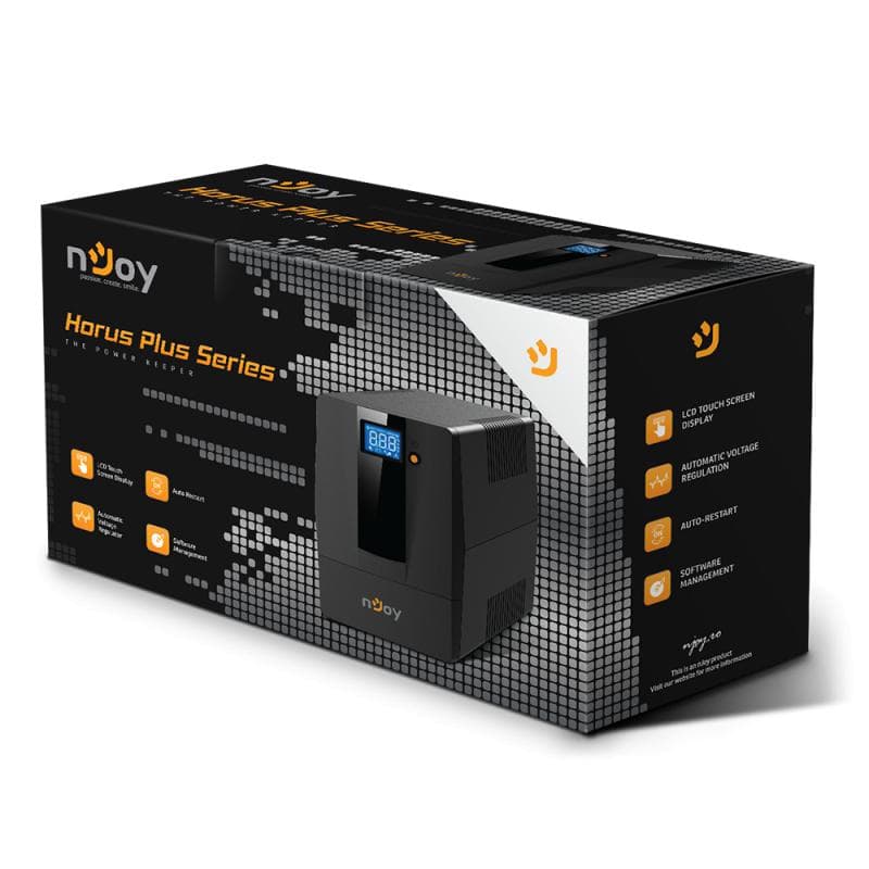 UPS nJoy Horus Plus 600, 600VA/360W, Afisaj LCD cu ecran - 3