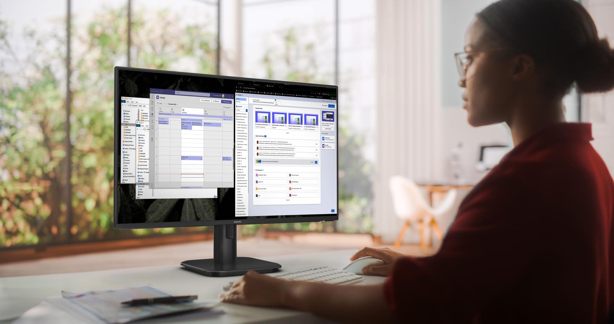 Monitor Philips 23.8" 24E1N1100A/00, Diagonal (inch): 23.8, Diagonal (cm): 60.5, - 14
