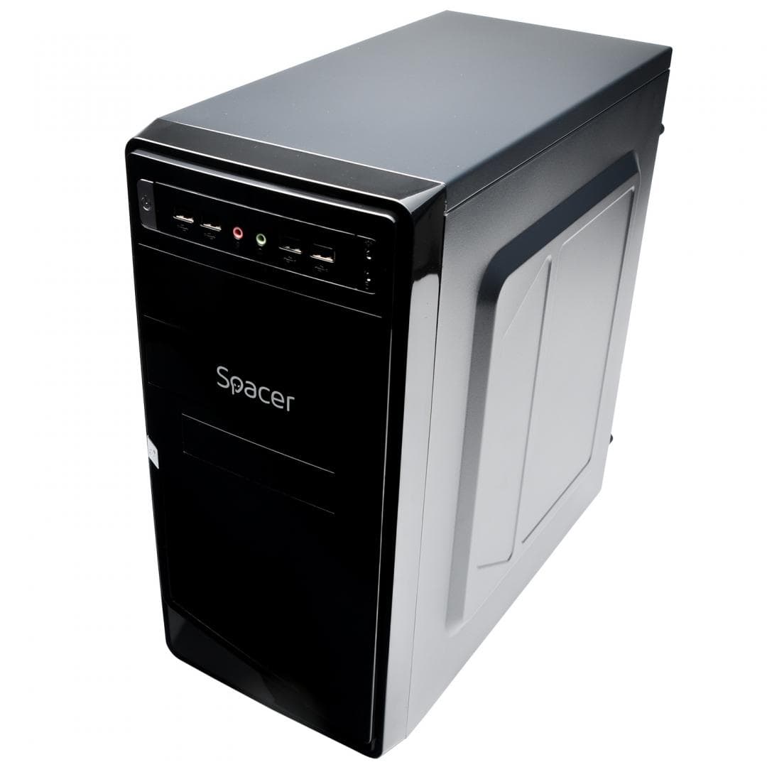 Carcasa SPACER SPC-MOON, Mid Tower, Black - 2