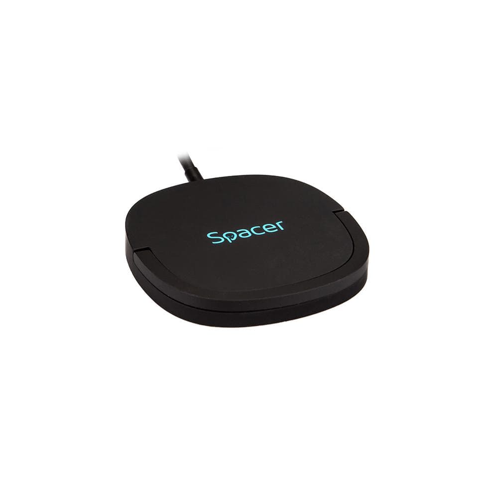 Incarcator wireless Spacer, Quick Charge 15W Qi, conector Type-C, rol - 4