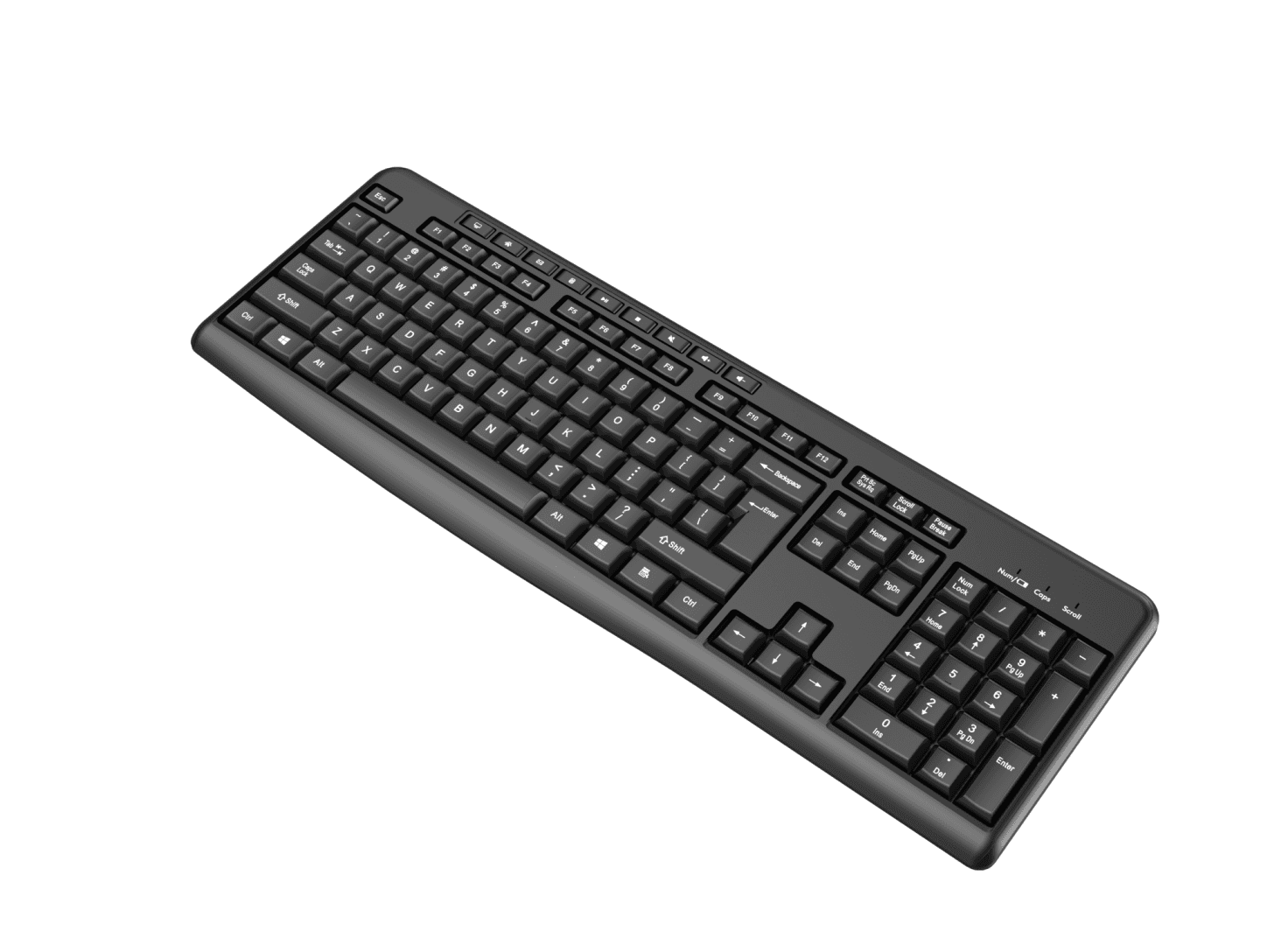 Tastatură wireless 2.4G SRXK-SKB706W, Tastatură: cu rând independent de taste - 4
