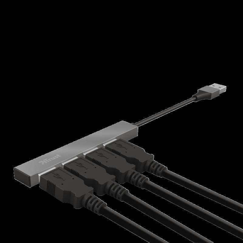 Hub USB Trust Halyx Aluminium, 4 porturi, aluminiu - 7