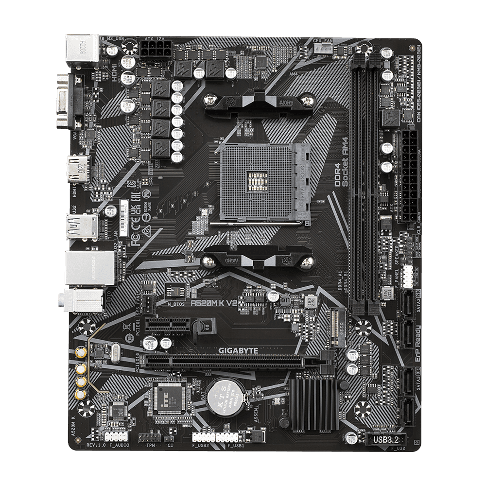 Placa de baza Gigabyte A520M K V2, Socket AM4, DDR4, - 2