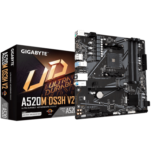 Placa de baza Gigabyte A520M DS3H V2, Socket AM4, DDR4,